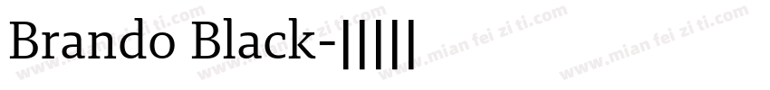 Brando Black字体转换